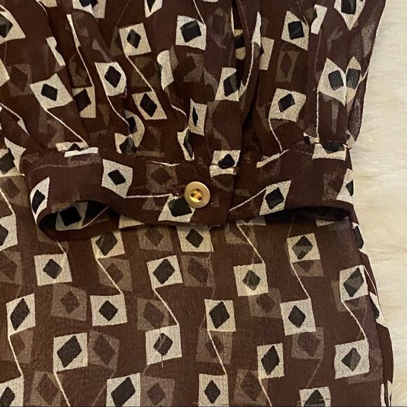 Diane von Furstenberg Pwerleman Blouse size 2 with silk tank top - Picture 12 of 13